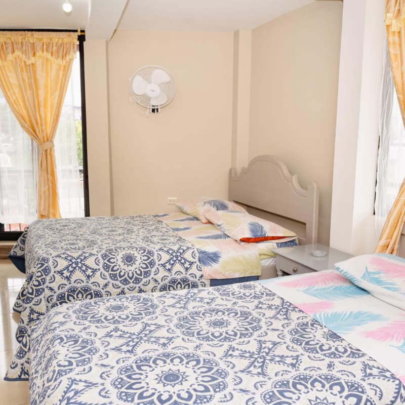 Habitación familiar con dos camas